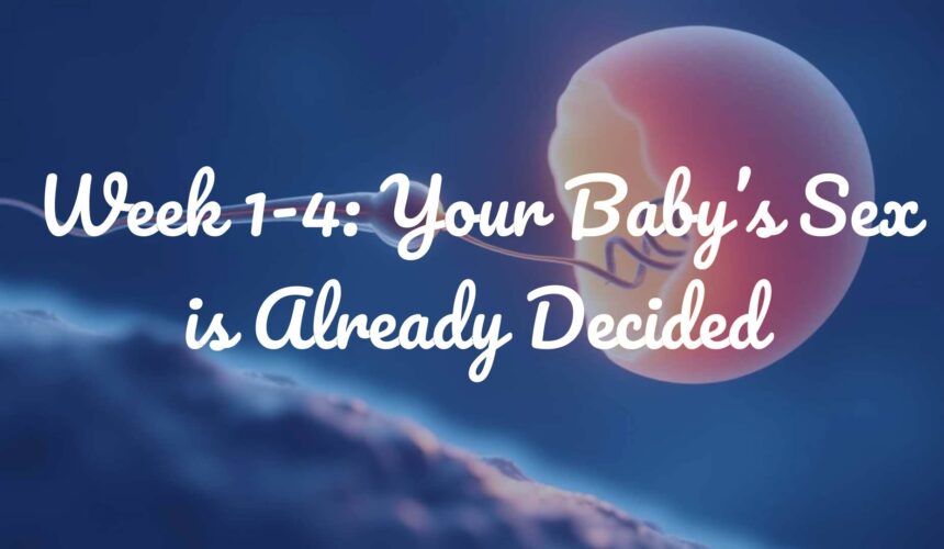 Week 1-4: Your Baby’s Sex is Already Decided